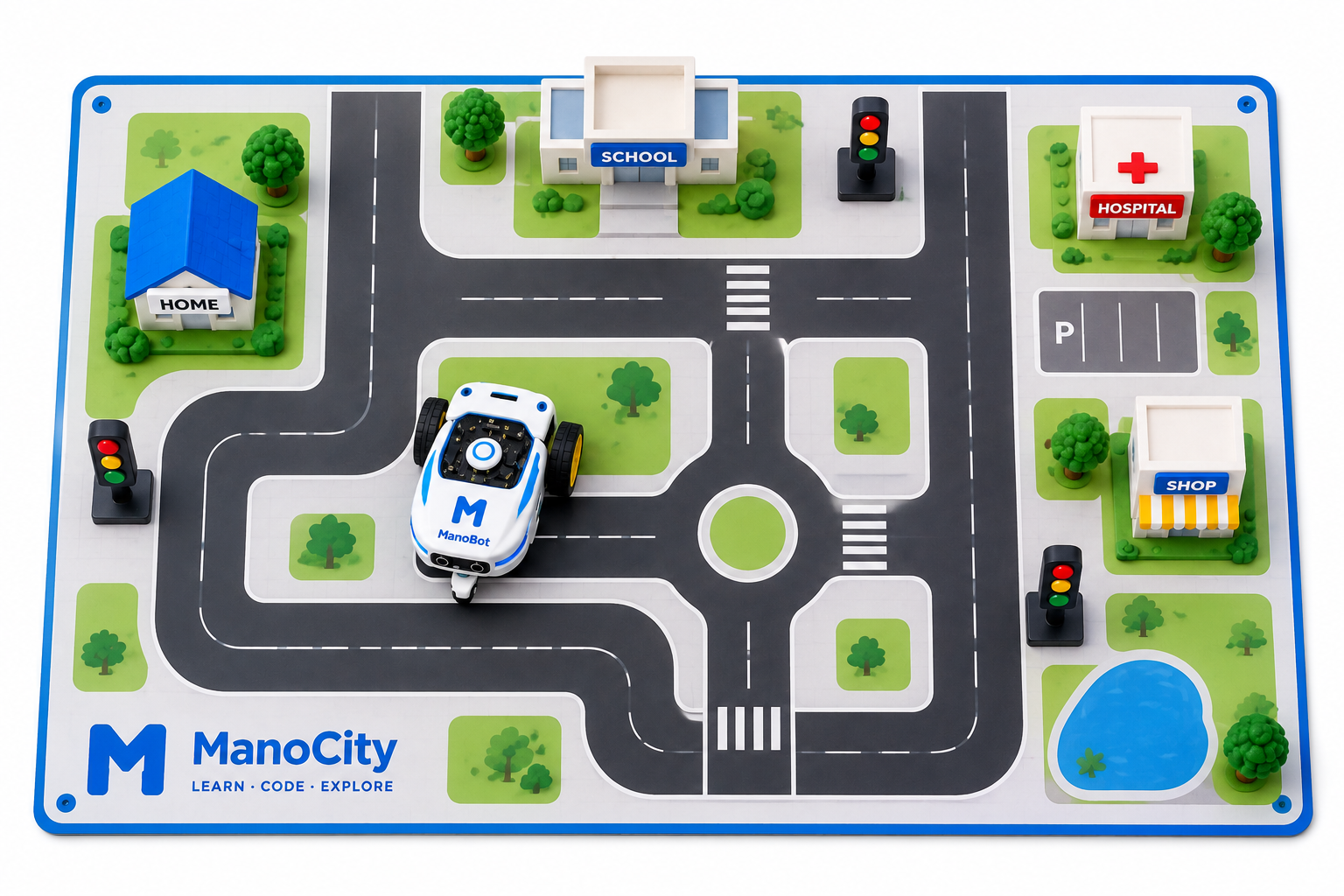 ManoCity physical city map